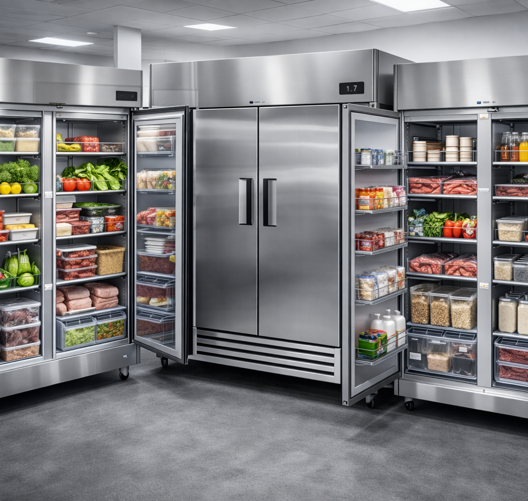 Refrigeradores de acero inoxidable para cocinas industriales