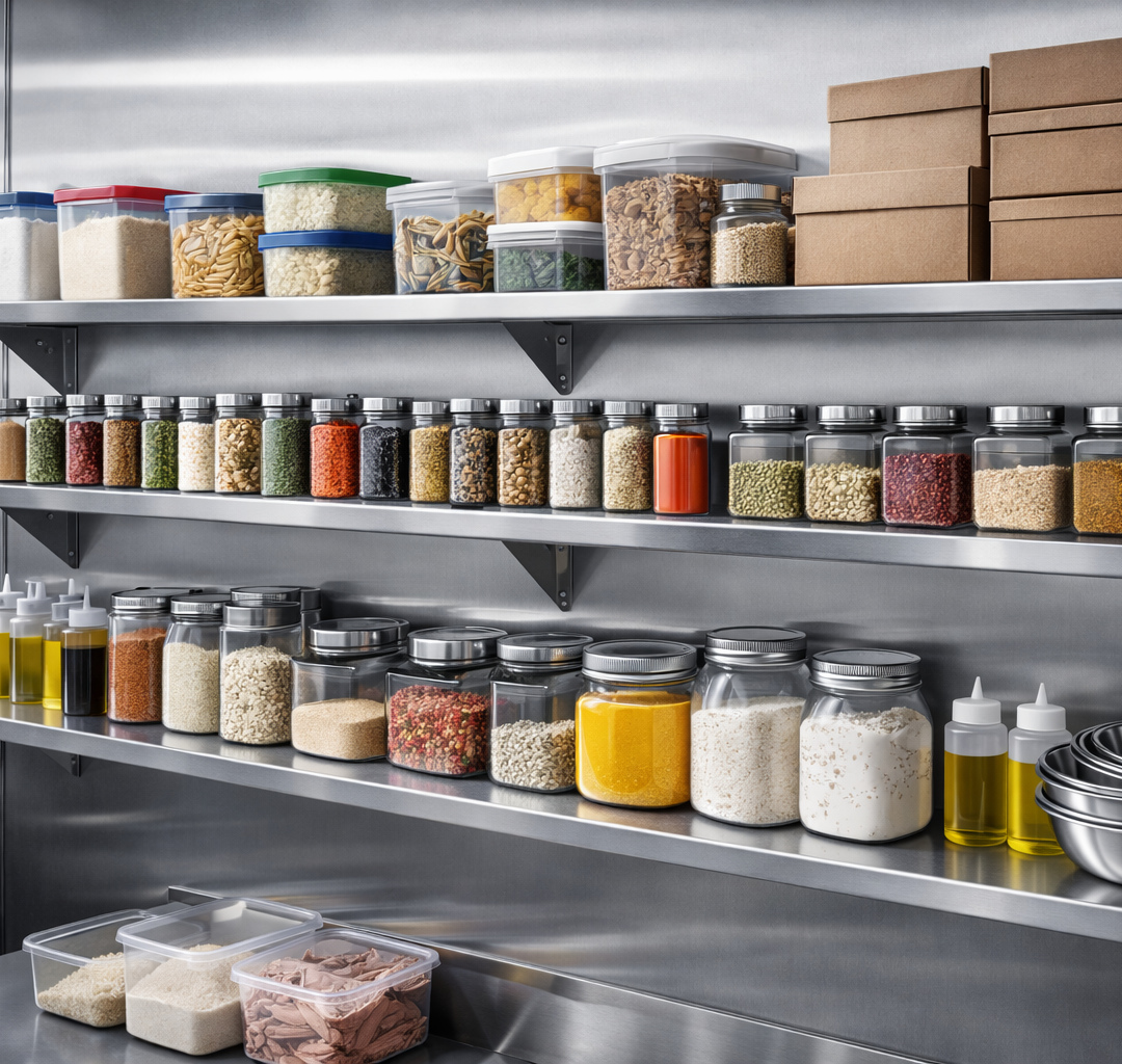 Repisas de Acero inoxidable para cocinas industriales